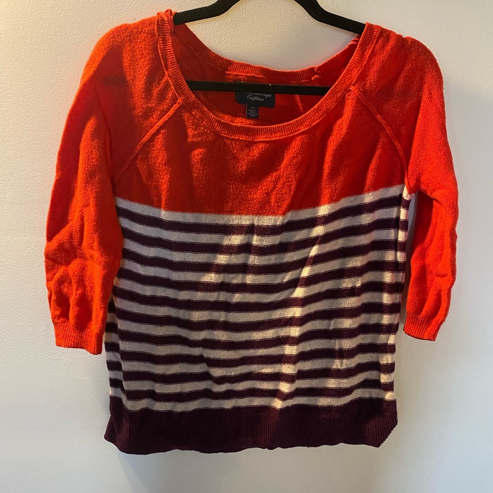 Striped AE sweater